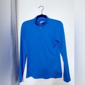 athletic women’s longsleeve Blue Quarter Zip Pullover Callaway